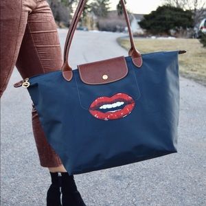 Hand Painted Longchamp Bag
